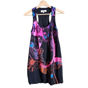 Y2k Vintage Tibi Black Mini Sleeveless Bubbke Dress Size 0